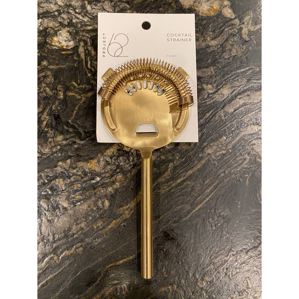 Project 62 Target brass cocktail strainer